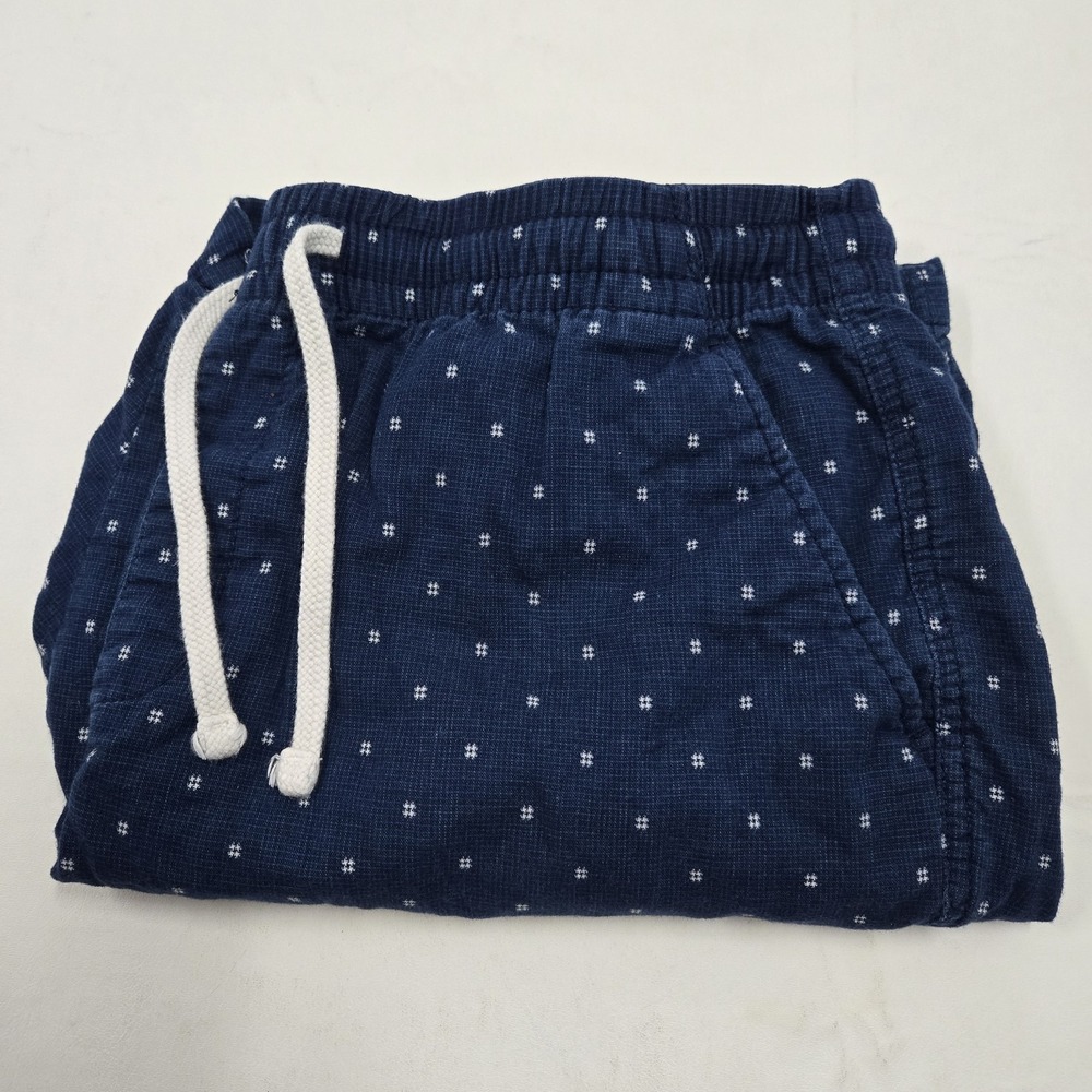 Old Navy Shorts Men's Blue White Pattern 9in. Drawstring Size Large